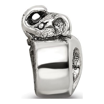 Sterling Silver Elephant Bead – view 8