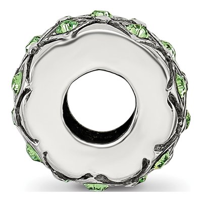 Sterling Silver Crystal August Bead – view 4