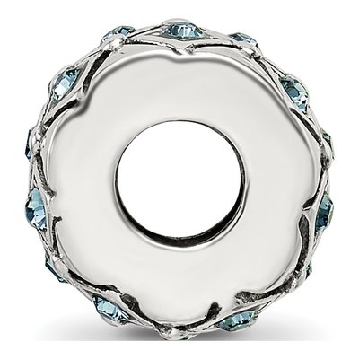 Sterling Silver Crystal December Bead – view 4