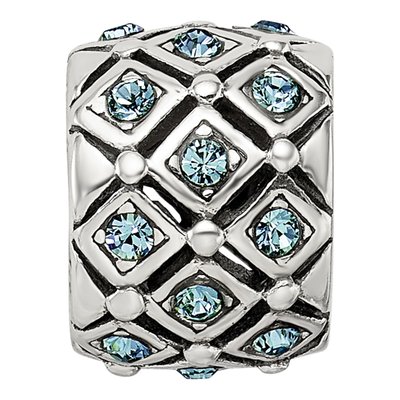 Sterling Silver Crystal December Bead – view 6