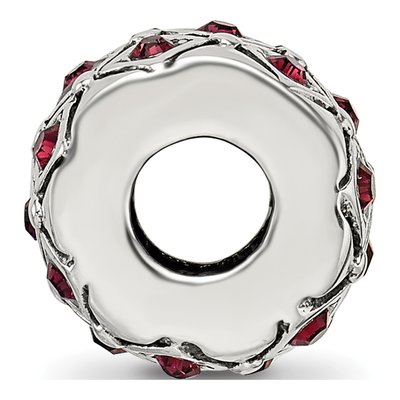 Sterling Silver Crystal January Bead – view 4