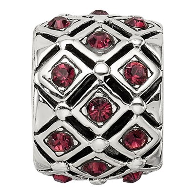 Sterling Silver Crystal January Bead – view 6