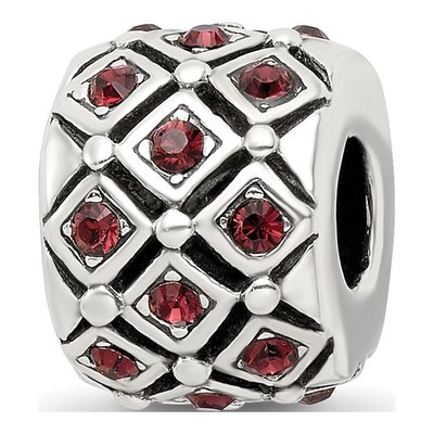 Sterling Silver Crystal June Bead