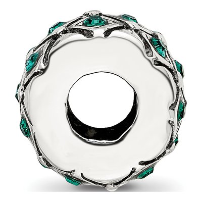 Sterling Silver Crystal May Bead – view 4