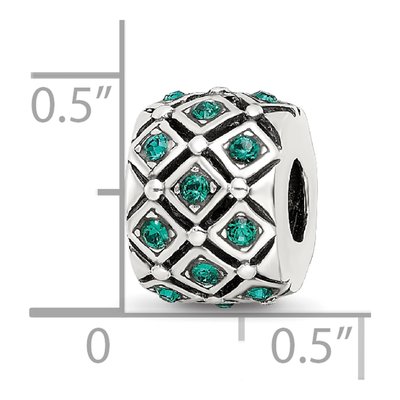Sterling Silver Crystal May Bead – view 5