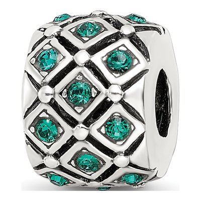 Sterling Silver Crystal May Bead
