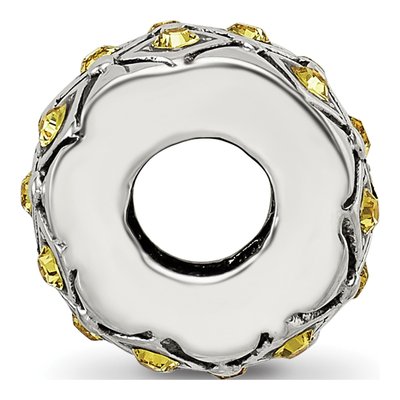 Sterling Silver Crystal November Bead – view 4