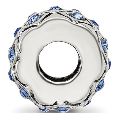 Sterling Silver Crystal September Bead – view 4