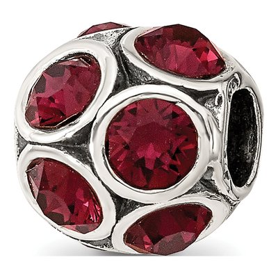 Sterling Silver Crystal June Bead