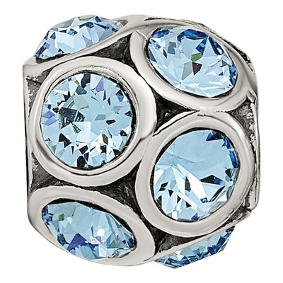 Sterling Silver Crystal March Bead – view 6