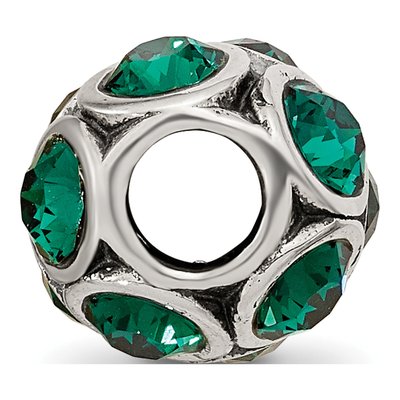 Sterling Silver Crystal May Bead – view 4