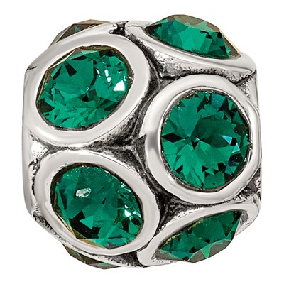 Sterling Silver Crystal May Bead – view 6