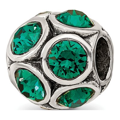 Sterling Silver Crystal May Bead