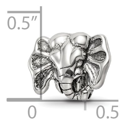 Sterling Silver Elephant Bead – view 6