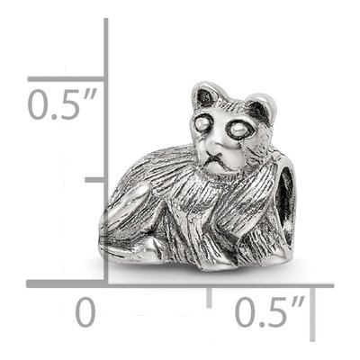 Sterling Silver Cat Bead – view 6