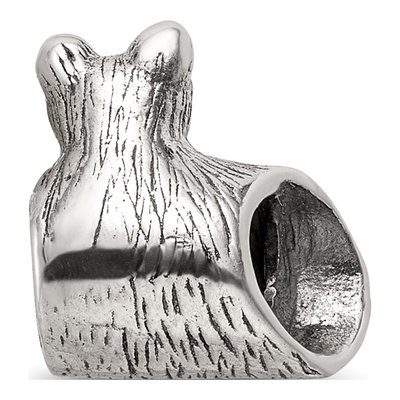 Sterling Silver Cat Bead – view 7