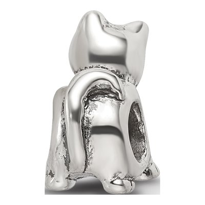 Sterling Silver Antique Cat Bead – view 6