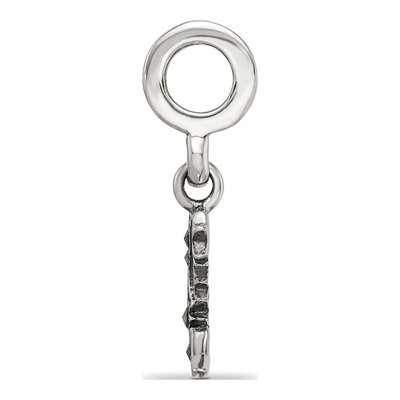 Sterling Silver Marcasite Moon Stars Dangle Bead – view 4