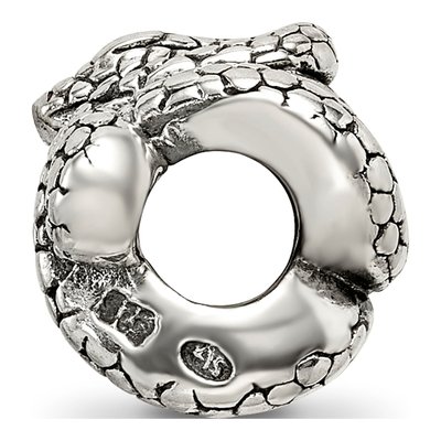 Sterling Silver Snake Bead – view 4