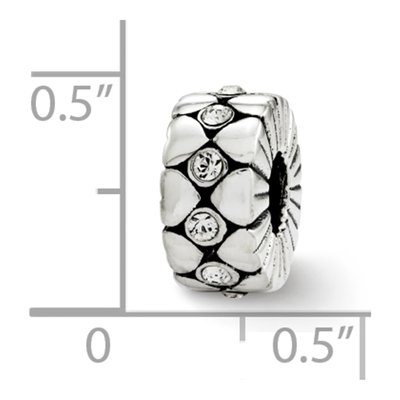 Sterling Silver Crystal Bead – view 4