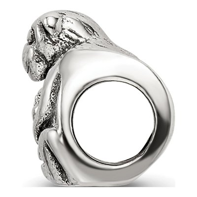 Sterling Silver Mama Baby Monkey Bead – view 4