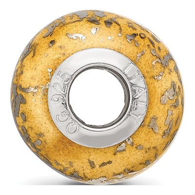 Sterling Silver Ceramic Bead – view 4