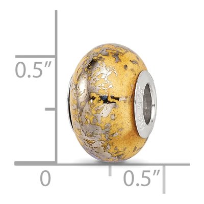 Sterling Silver Ceramic Bead – view 6