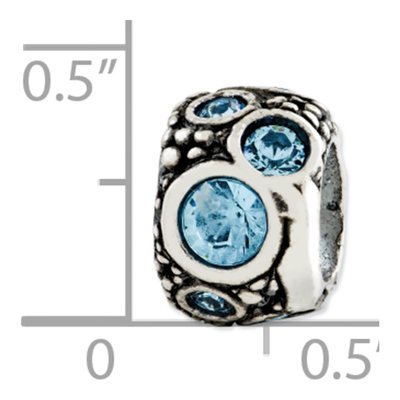 Sterling Silver Crystal Bead – view 4