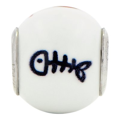 Sterling Silver Enameled Cat Bead – view 5