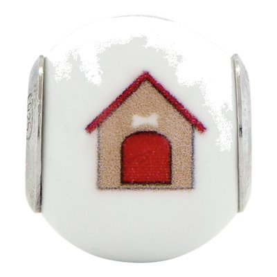 Sterling Silver Enameled Dog Bead – view 5