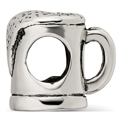 Sterling Silver Beer Mug Bead – view 4