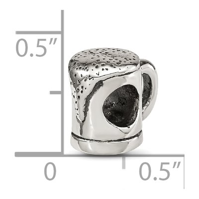 Sterling Silver Beer Mug Bead – view 8