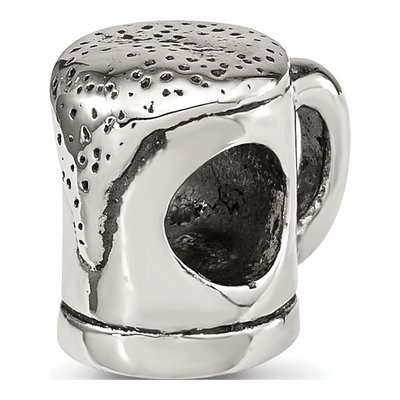Sterling Silver Beer Mug Bead