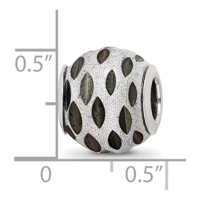 Sterling Silver Velvet Black Bead – view 6