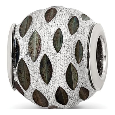 Sterling Silver Velvet Black Bead