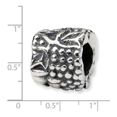 Sterling Silver Grapes Glasses Bead – view 6