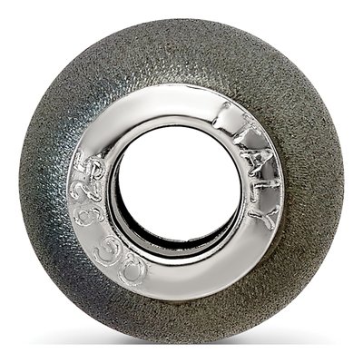 Sterling Silver Laser Etched Bead – view 4