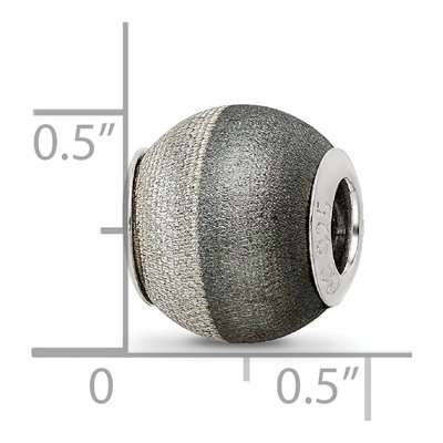 Sterling Silver Laser Etched Bead – view 6