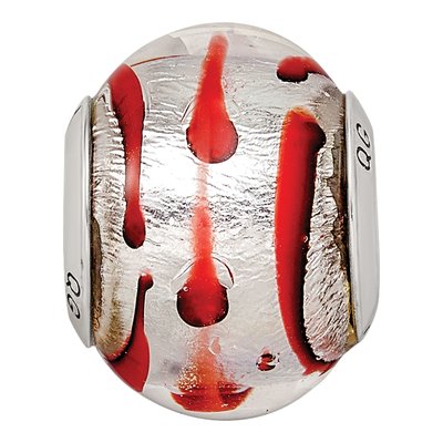 Sterling Silver Murano Glass Bead – view 5