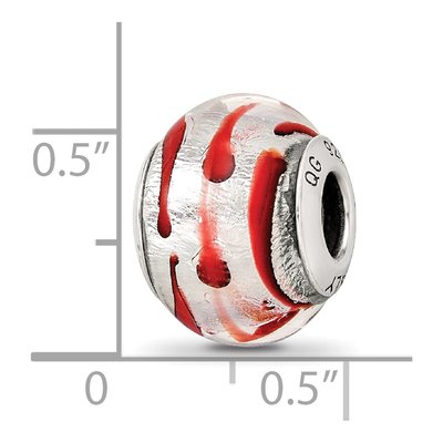 Sterling Silver Murano Glass Bead – view 6