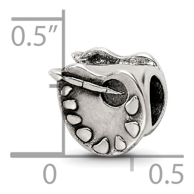 Sterling Silver Artist's Palette Bead – view 6