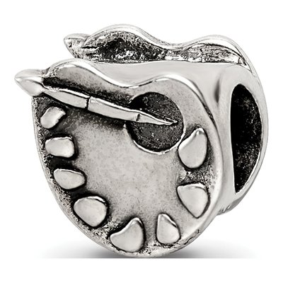 Sterling Silver Artist's Palette Bead