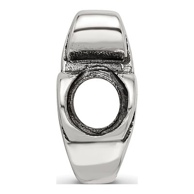 Sterling Silver Treble Clef Bead – view 4