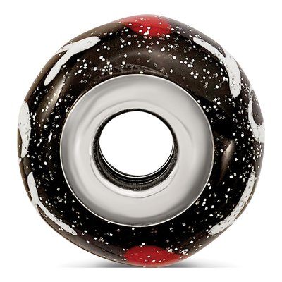Sterling Silver Mom Hearts Glass Bead – view 4