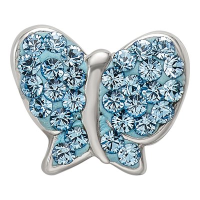 Sterling Silver Crystal Butterfly Bead – view 6