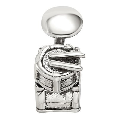 Sterling Silver Drum Set Bead – view 5