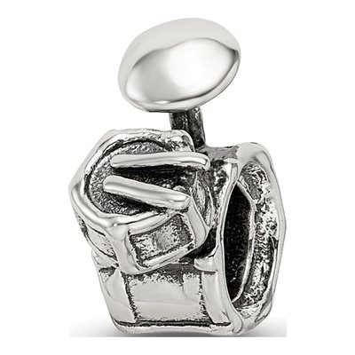 Sterling Silver Drum Set Bead