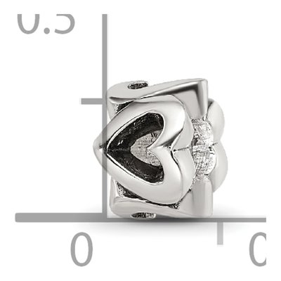 Sterling Silver Kids Heart Bead – view 6
