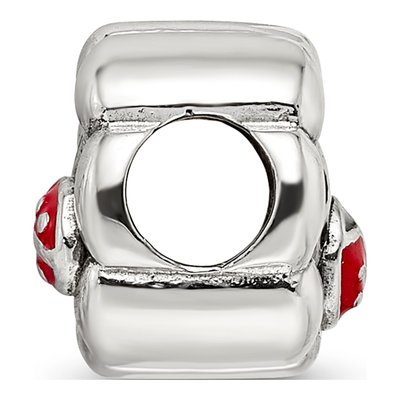 Sterling Silver Flower Ladybug Bead – view 4