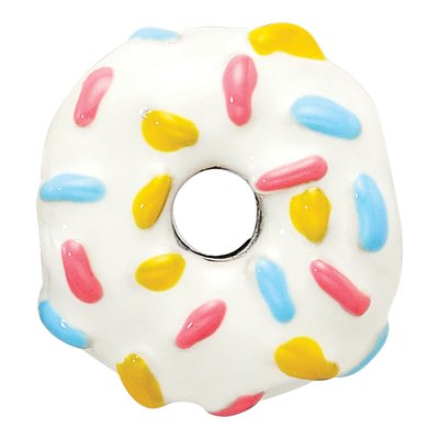 Sterling Silver Enamel Donut Sprinkles Bead – view 6